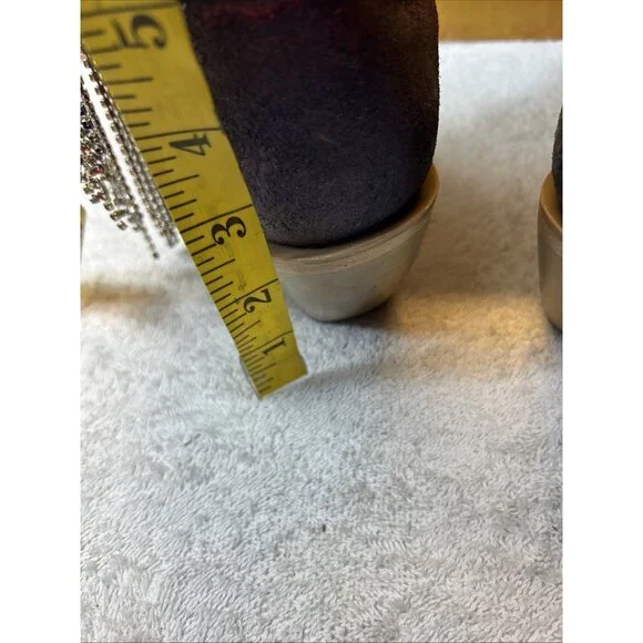 Corral Boots Cowgirl Overlay Embroidered Long Metal Fringe Blue Women SZ 7 - Picture 7 of 13